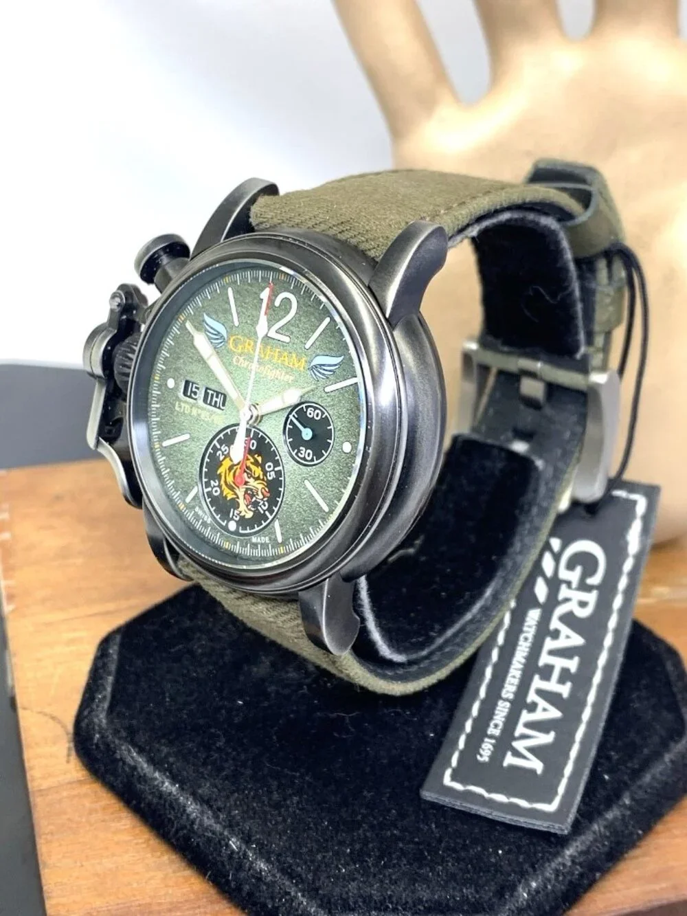 Graham Chronofighter Flying Tiger Men's Watch Swiss Automatic Limited Edition